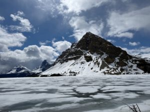 Eisschollen auf dem Bow Lake